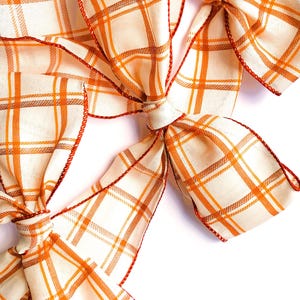 Plaid Hair Bow/ hair accessory, hair clip, hair bow