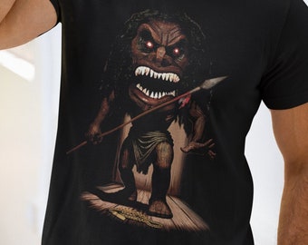 Trilogy Of Terror Shirt Zuni Doll T-Shirt 70s Horror T-Shirts Scary Classic Shirts Halloween Tees 1970s Made For T Shirt Goth Tops