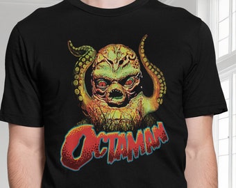 Octaman 1971 Retro Shirt Cult Classic TShirt Horror Monster Tee Octopus Man T-Shirt Cool Unisex T-Shirts 70s Top T Shirt Tee Merch 4xl 5xl