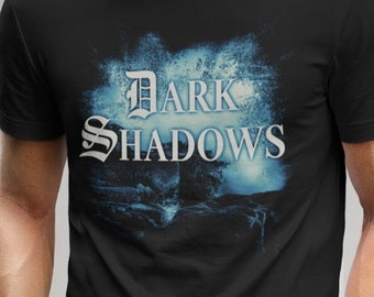 Dark Shadows Logo Shirt Wave Opening Title Scene Tee Collinwood Graphic Tshirt Classic TV Horror Tees Barnabas Collins Classic Monsters Show