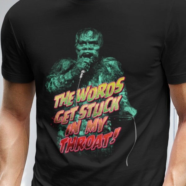 The War of the Gargantuas Shirt Kaiju Tees The Words Get Stuck In My Throat Classic Monster T-Shirt Horror Fan Tee Vintage Monsters T-Shirts