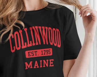 Dark Shadows Tee Collinwood 1795 Maine Shirt Classic Horror Tshirt Gothic Apparel Show Series Barnabas Collins Shirt Collinsport Goth