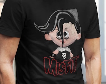 Misfit Christmas Shirt Misfits Elf T Shirts After Xmas Cool T-Shirts Horror Holiday Love T-Shirt Gothic Tee Monsters Style Teeshirt Tees Tee