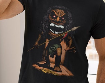 Trilogy Of Terror Shirt Zuni Doll T-Shirt 70s Horror T-Shirts Scary Classic Shirts Halloween Tees 1970s Made For T Shirt Goth Tops