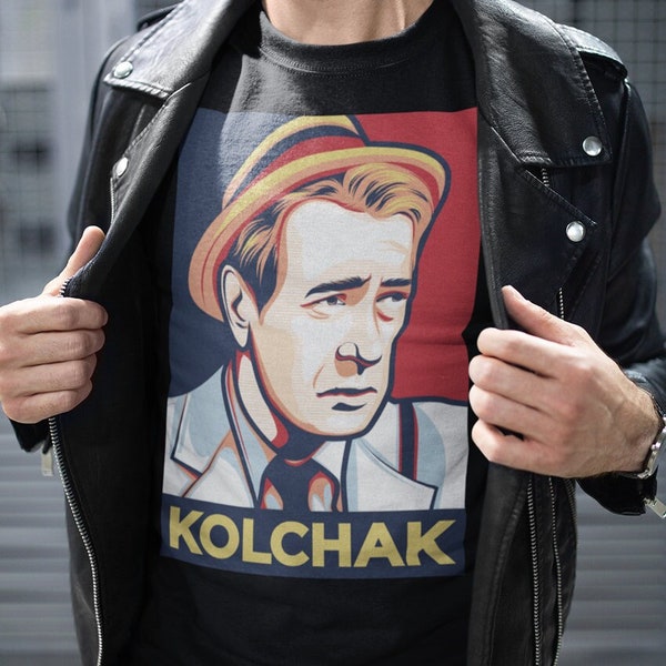 Kolchak Pop Art Shirt The Night Stalker Dad Shirt Geek Nerd Fandom Fan Horror Sci Fi 70s  1970s Hat Carl Kolchak Street Art Style