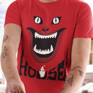 House 1977 Shirt Hausu Cat Face Tee Shirts Japanese Horror Tshirt Cult Classic Film J-Horror Movies Jhorror Haunted House J Horror ハウス Films