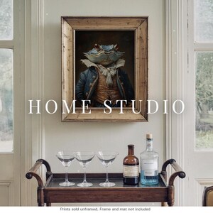 Maryland Blue Crab Portrait - Chesapeake Bay Decor, Coastal Kitchen Art, Quirky Seafood Print image 5