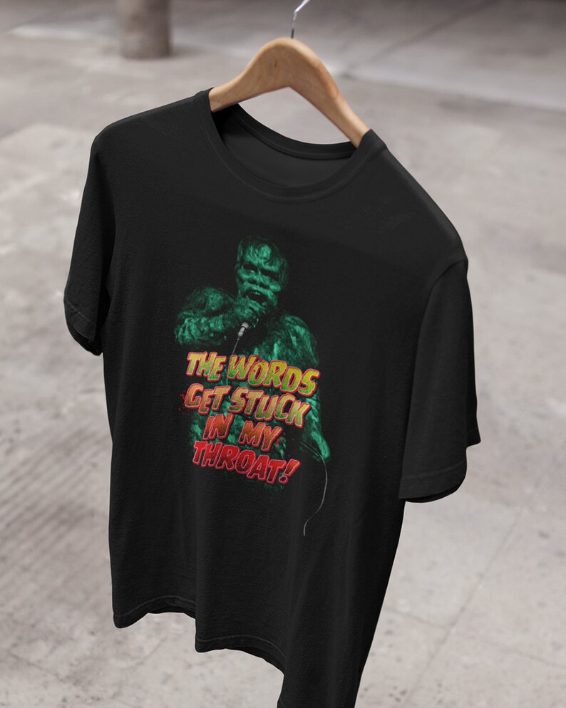 The War of the Gargantuas Shirt Kaiju Tees The Words Get Stuck In My Throat Classic Monster T-Shirt Horror Fan Tee Vintage Monsters T-Shirts image 4