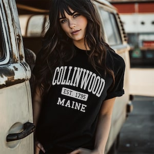 Dark Shadows Tee - Collinwood 1795 Maine Shirt Classic Horror Tshirt Gothic Apparel Show Vampire Be Barnabas Collins Collinsport Fan Gift
