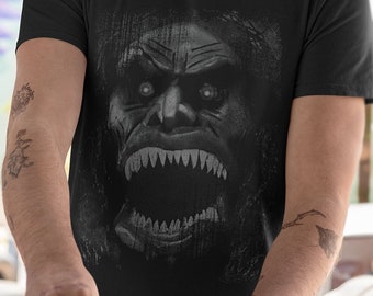 Trilogy Of Terror Shirt Zuni Doll T-Shirt 70s Horror T-Shirts Scary Classic Shirts Halloween Tees 1970s Made For T Shirt Goth Tops