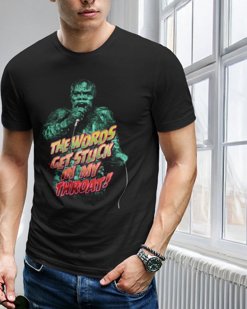 The War of the Gargantuas Shirt Kaiju Tees The Words Get Stuck In My Throat Classic Monster T-Shirt Horror Fan Tee Vintage Monsters T-Shirts image 1