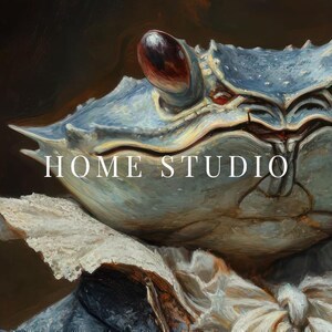 Maryland Blue Crab Portrait - Chesapeake Bay Decor, Coastal Kitchen Art, Quirky Seafood Print image 4