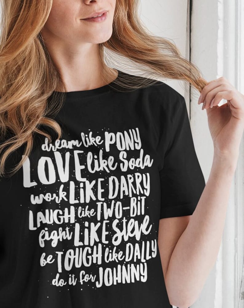 The Outsiders Shirt Character Names Cool T Shirts Bookish Top Books T-Shirt Gifts Literature Tee Merch Stay Gold Ponyboy Teacher Dress Up image 1