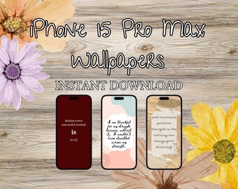 iPhone 15 Pro Max Wallpaper Set - A little Inspiration