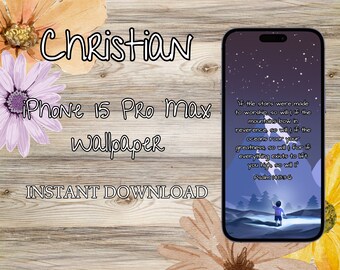 Christian iPhone 15 Pro Max Wallpaper - Psalm 148:3-6