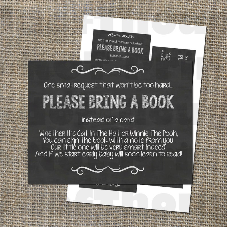 please-bring-a-book-instead-of-a-card-insert-for-baby-shower-etsy