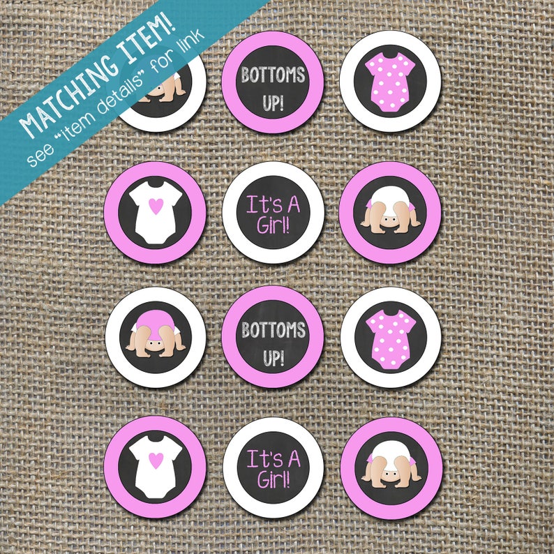 Bottoms up Baby Shower Invitation Baby Q Babyque BBQ Etsy