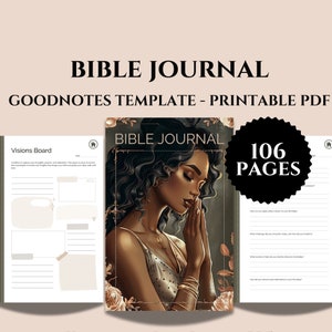 Digital Bible Study Template Printable SOAP JournalBible Summary Faith Reflection GoodNotes Notability Compatible