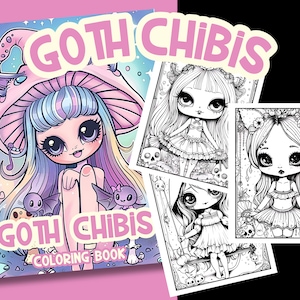 Gruselige niedliche Malbuch Pdf Sofortige Druckbare Digitaler Descargar Druckbare Färbung Blätter Pdf 50 Seiten Kawaii Imprimible