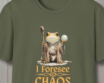 Wizard Newt Fortune Teller Tee, Funny Work Humor Coworker Gift, Crisis Management Planning Tee