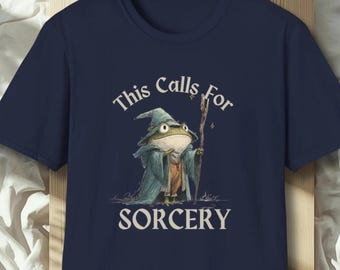 Funny Magic Frog Wizard Shirt, Office Humor Problem Solver Tee, Project Manager Gift, Fantasy Fan