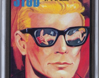 Pulp Paperback Magnet 3 x 4 inch campy cover art mature HOLLYWOOD STUD