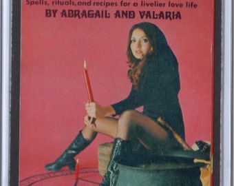 Pulp Paperback Magnet 3 x 4 inch campy cover art mature HOW T0 Become A SENSUOUS WITCH