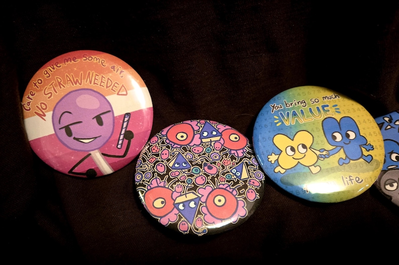 BFDI Button Pin Collection | Battle for Dream Island - Etsy