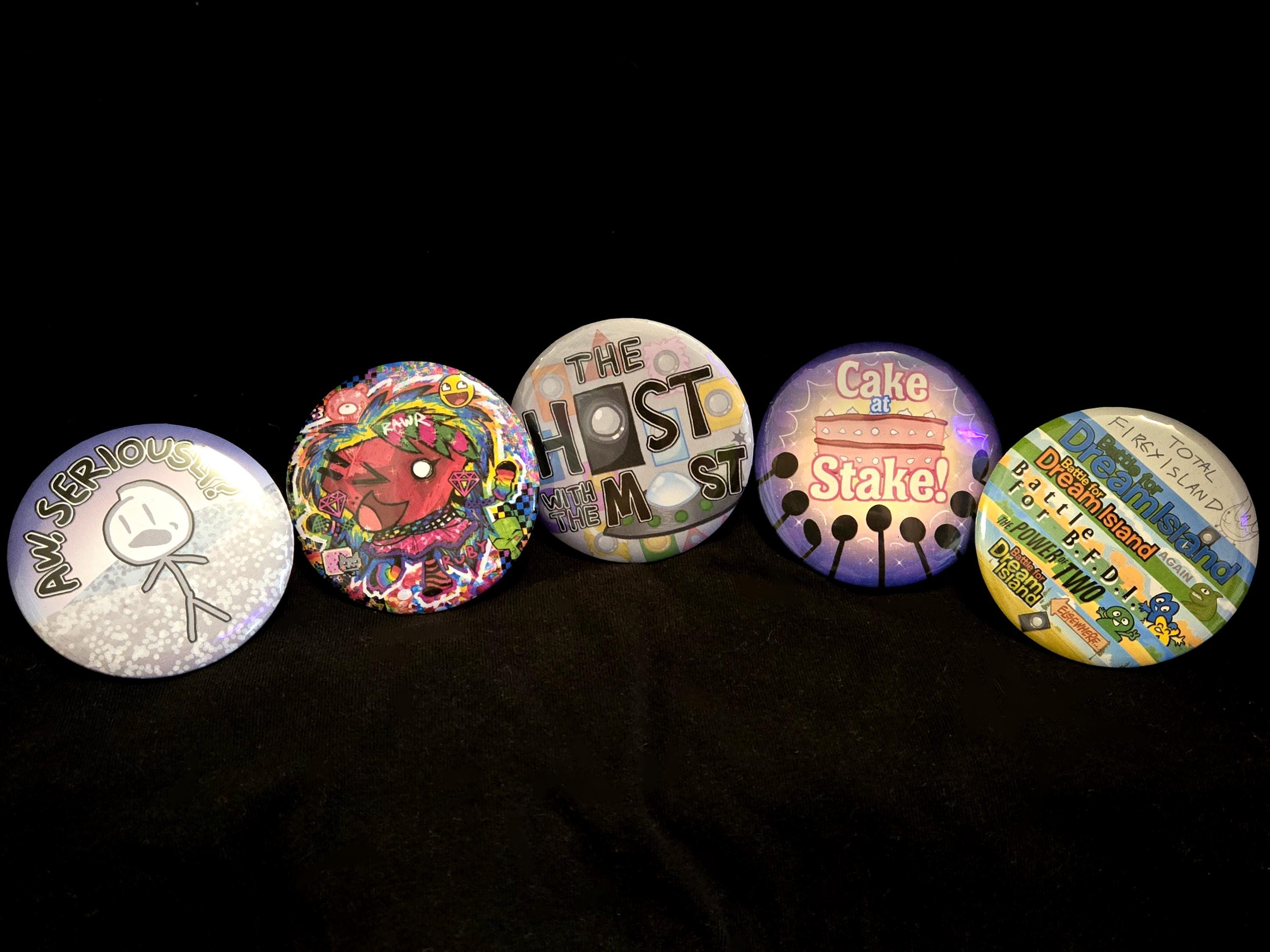 NEW BFDI Button Pin Collection 2 | Battle for Dream Island - Etsy