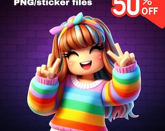 Roblox Png, Gaming PNG, Roblox Geburtstag, Roblox Partygeschenke, Roblox Spiel, Roblox Charaktere PNG, sofortiger Download, Roblox Gamer