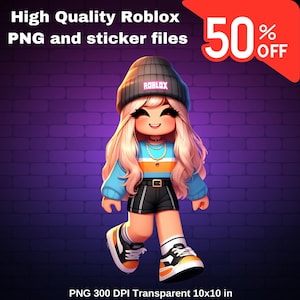 High-Resolution Roblox PNG File: 10x10in (Digital Download)
