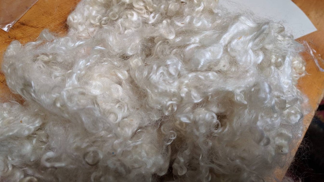 Mohair Locks, 3, White, Washed Etsy