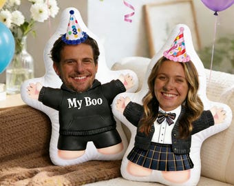 Almohada facial personalizada: Muñeco de peluche Mini Me personalizado