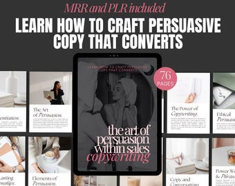 El arte de la persuasión: libro electrónico sobre cómo dominar la redacción de textos de ventas y los derechos de reventa