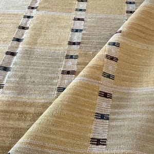 Handwoven rug,Wool Kilim Rug , Beige and Yellow Checkered Flatweave Area ,Runner Rug , Modern Boho Carpet tapestry
