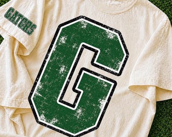 Anpassad skolmaskot PNG | Vintage Varsity-design | Retro lagandagrafik | Personlig skoltröja PNG | Digital nedladdning