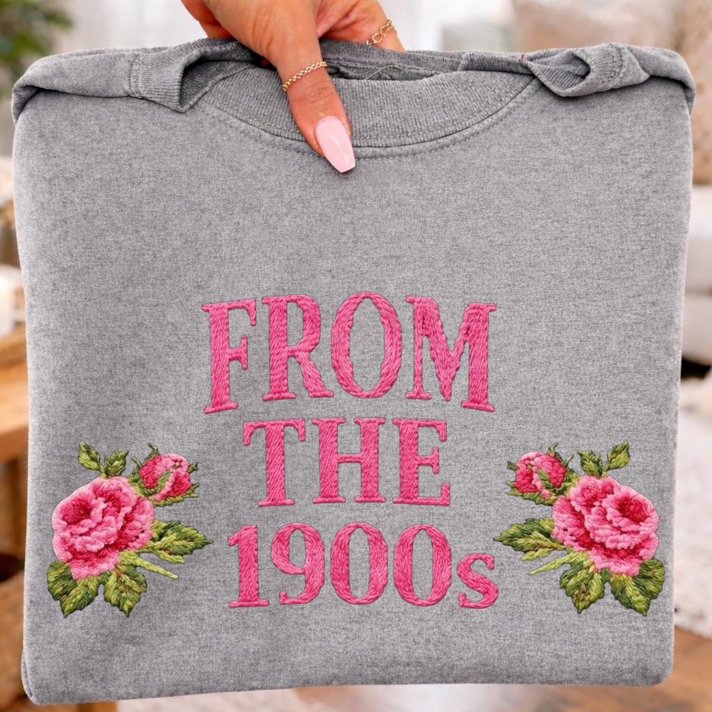 From the 1900s PNG – Chenille Patch Style – Faux Embroidery Vintage ...