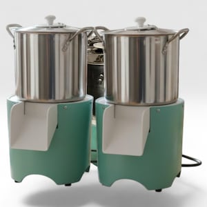 Máquina de Pasteles Eléctrica | Puerto Rican Masa Grinder Machine, 8 Qt Stainless Steel Pot | Yuca & Alcapurria Food Grinder