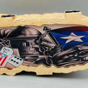 Engraved Domino Box for Jumbo Domino Set