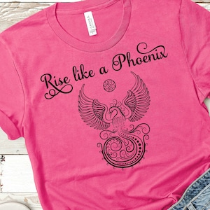 Rise Like a Phoenix SVG, Phoenix PNG, SVG inspirant, Phoenix Quote Cut File for Shirt, Phoenix Print File, Phoenix Clipart Silhouette