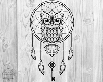 Download Dreamcatcher Owl Svg Etsy
