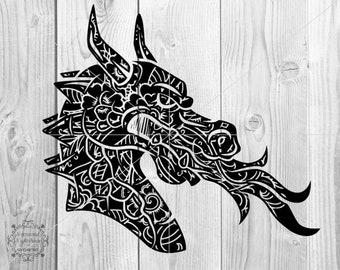 Download Dragon Mandala Svg Etsy