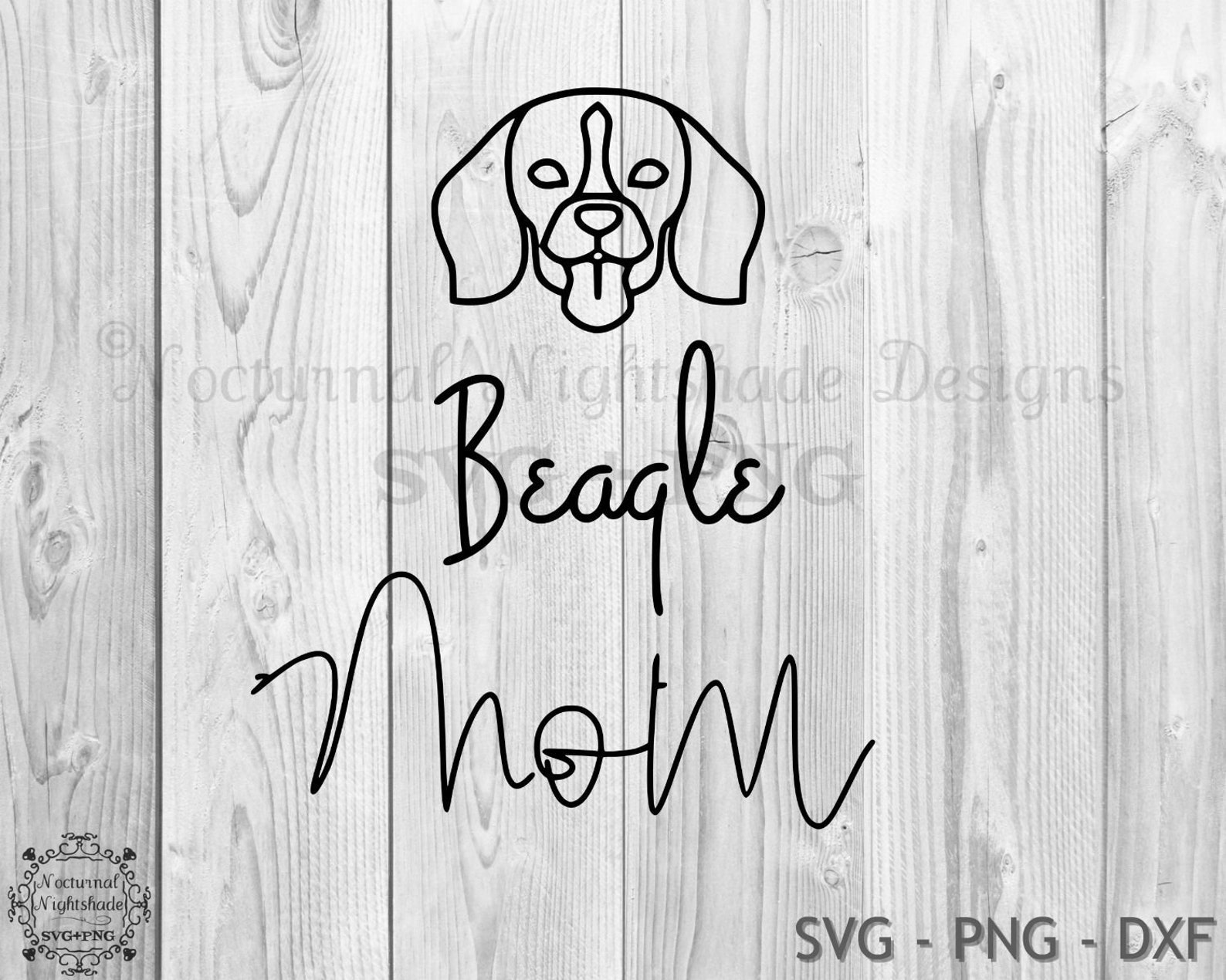 Beagle Mom Svg Dog Mom Svg Beagle Svg Hand Lettered Svg - Etsy