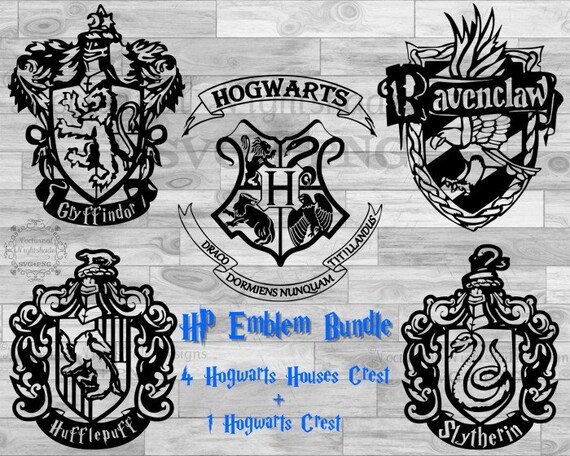 Download Hogwarts House Animals Svg / Hogwarts House Crest Svg ...