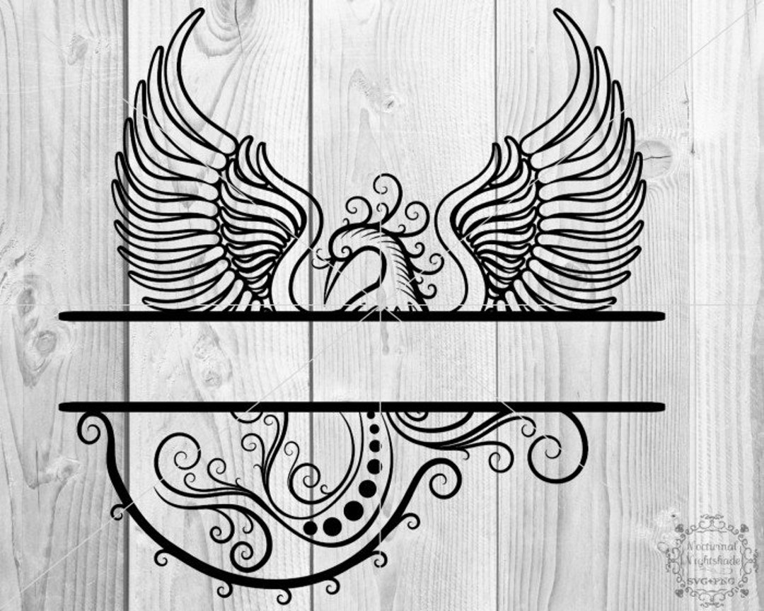 Phoenix SVG, Phoenix Monogram SVG, Phoenix Split Monogram Svg, Phoenix