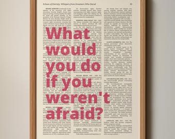 Dreamer-serie kunstafdruk | Bekrachtigend citaat, minimalistisch muurdecor