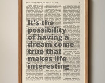 Quote print Dreamer-serie | Krachtige kunstposter