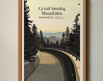 Clingmans-koepelprint | Great Smoky Mountains National Park (digitale download)