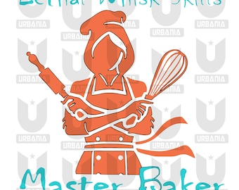 Master Baker SVG: Apron & Whisk Design (PNG)