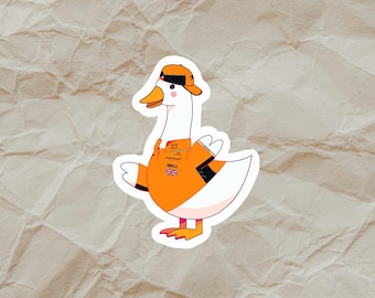 Pegatina impermeable F1 Silly Goose